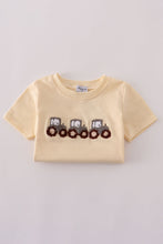 Load image into Gallery viewer, Yellow tractor french knot pants set
