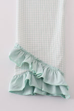 Load image into Gallery viewer, Blue boots embroidery ruffle pants set

