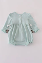 Load image into Gallery viewer, Blue boots embroidery ruffle bubble
