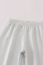Load image into Gallery viewer, Blue boots embroidery pants set
