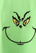 Load image into Gallery viewer, Green grinch embroidery adult pajamas set
