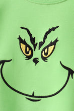 Load image into Gallery viewer, Green grinch embroidery pajamas set
