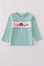 Load image into Gallery viewer, Green farm embroidery top
