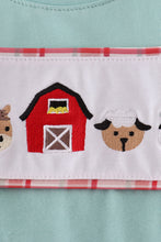 Load image into Gallery viewer, Green farm embroidery top
