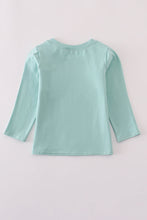 Load image into Gallery viewer, Green farm embroidery top

