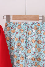 Load image into Gallery viewer, Red Santa claus cookie french knot pants set
