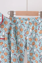 Load image into Gallery viewer, Santa claus cookie print pajams set
