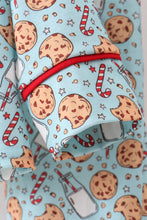 Load image into Gallery viewer, Santa claus cookie print pajams set
