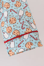 Load image into Gallery viewer, Santa claus cookie print pajams set
