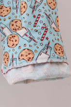 Load image into Gallery viewer, Santa claus cookie print pajams set
