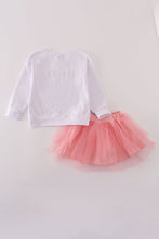 Load image into Gallery viewer, Pink princess embroidery tutu skorts set
