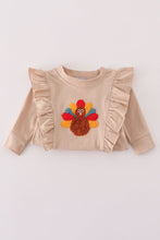 Load image into Gallery viewer, Beige turkey french knot ruffle bubble
