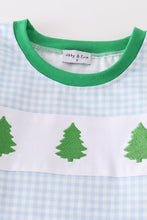Load image into Gallery viewer, Green christmas tree applique boy pants set
