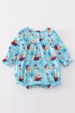 Load image into Gallery viewer, Blue princess embroidery ruffle bubble
