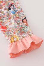 Load image into Gallery viewer, Princess floral print pajamas set
