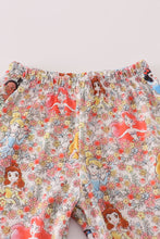 Load image into Gallery viewer, Princess floral print pajamas set
