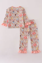 Load image into Gallery viewer, Princess floral print pajamas set

