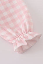 Load image into Gallery viewer, Pink floral print ruffle bow bubble
