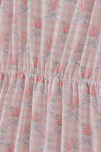 Load image into Gallery viewer, Pink floral print mom dress
