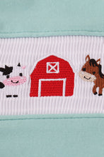 Load image into Gallery viewer, Red farm smocked pants set
