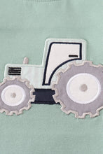Load image into Gallery viewer, Blue excavator applique top
