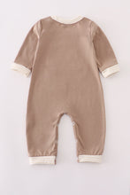 Load image into Gallery viewer, Khaki vehicle applique romper
