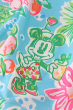 Load image into Gallery viewer, Green floral character applique dress
