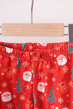 Load image into Gallery viewer, Green christmas santa claus embroidery ruffle pants set
