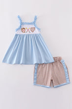 Load image into Gallery viewer, Blue baseball applique set
