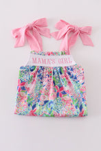 Load image into Gallery viewer, Blossom love MAMA&#39;S GIRL embroidery dress
