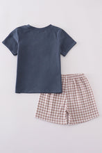 Load image into Gallery viewer, Blue he is risen embroidery boy set
