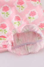 Load image into Gallery viewer, Pink floral bunny applique bubble

