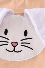 Load image into Gallery viewer, Orange floral bunny applique set
