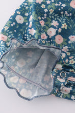 Load image into Gallery viewer, Green floral bunny applique bubble
