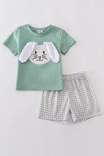 Load image into Gallery viewer, Green bunny applique set
