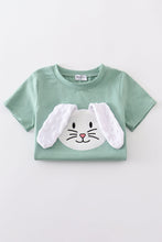 Load image into Gallery viewer, Green bunny applique set
