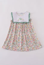 Load image into Gallery viewer, Floral sheep cross embroidery dress
