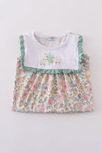 Load image into Gallery viewer, Floral sheep cross embroidery dress
