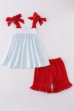 Load image into Gallery viewer, Blue flag embroidery set
