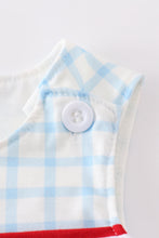 Load image into Gallery viewer, Blue flag embroidery jonjon

