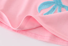 Load image into Gallery viewer, Pink bow sequin mom&amp;me dress
