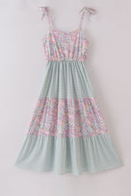 Load image into Gallery viewer, Garden gingham mom&amp;me tiered dress
