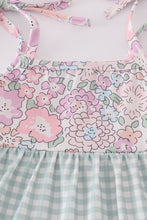 Load image into Gallery viewer, Garden gingham mom&amp;me tiered dress
