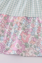 Load image into Gallery viewer, Garden gingham mom&amp;me tiered dress

