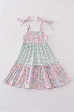 Load image into Gallery viewer, Garden gingham mom&amp;me tiered dress
