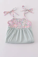 Load image into Gallery viewer, Garden gingham mom&amp;me tiered dress
