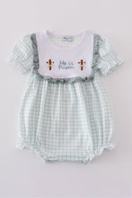 Load image into Gallery viewer, Blue he is risen embroidery bubble
