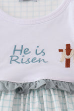 Load image into Gallery viewer, Blue he is risen embroidery set
