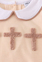 Load image into Gallery viewer, Cream cross french knot bubble
