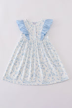 Load image into Gallery viewer, Easter duck bunny print girl dress
